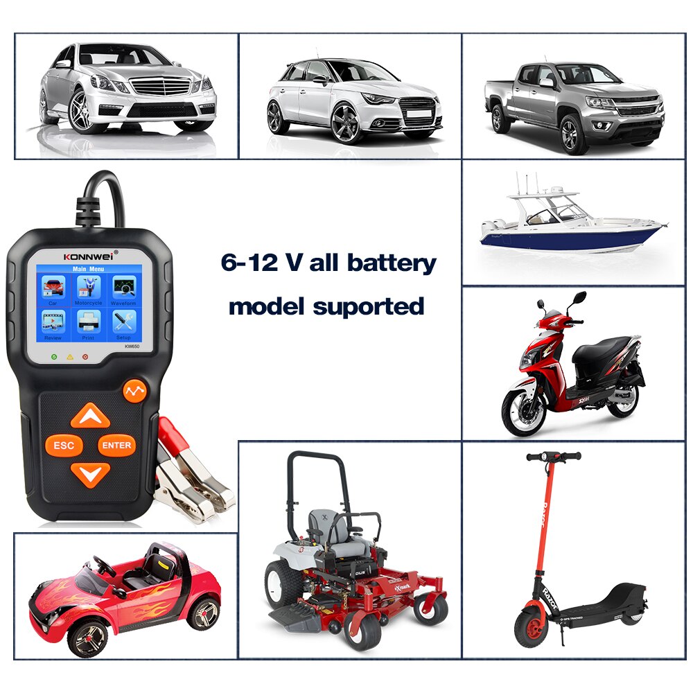 Auto Motorcycle Battery Car Battery Detector