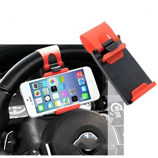 Car Phone Holder Steering Wheel Support Car Steering Wheel Mobile Phone Holder